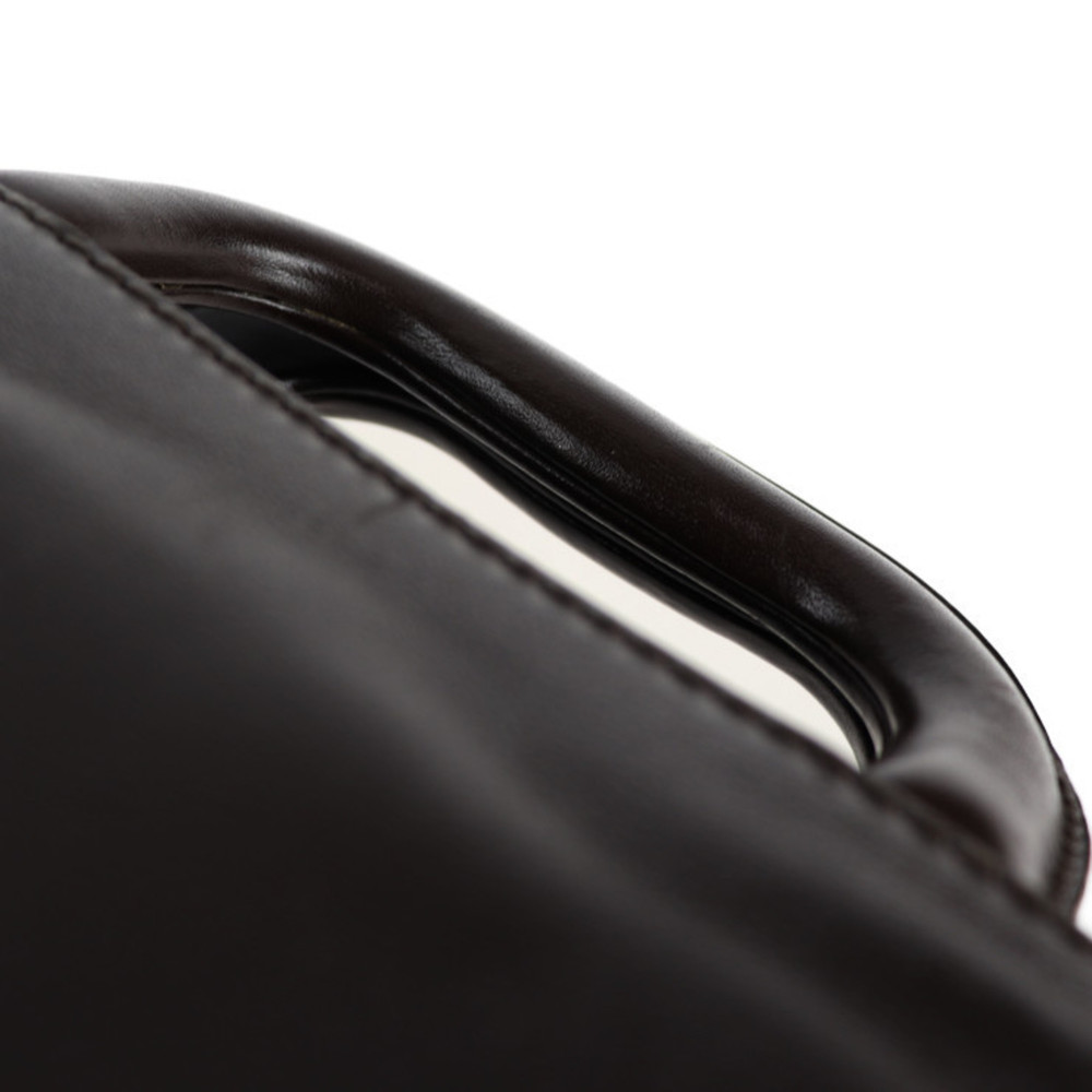 GUCCI Leather Nylon Business Bag Brown - Picture 6 of 9